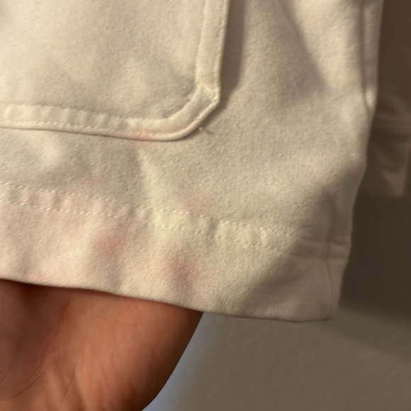 Banana Republic white quarter button down sweatshirt size small - Picture 2 of 7